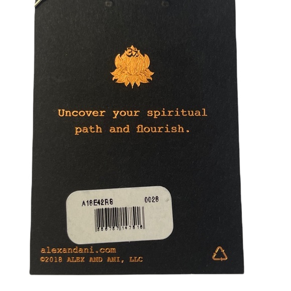 ALEX AND ANI - Lotus Hook Earrings. WEAR FOR GROWTH + NEW BEGINNINGS. - Picture 4 of 4